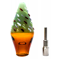 Nectar Collector Ice Cream Style Honey Straw with built-in 10mm female joint, with10mm SS Tip - [NC-71]